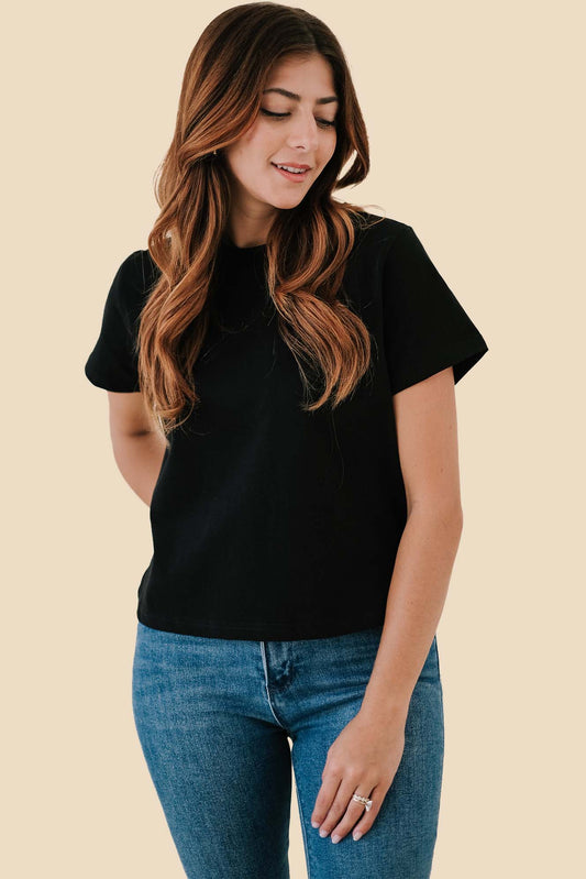 Karter Boxy Basic T-Shirt (Black)