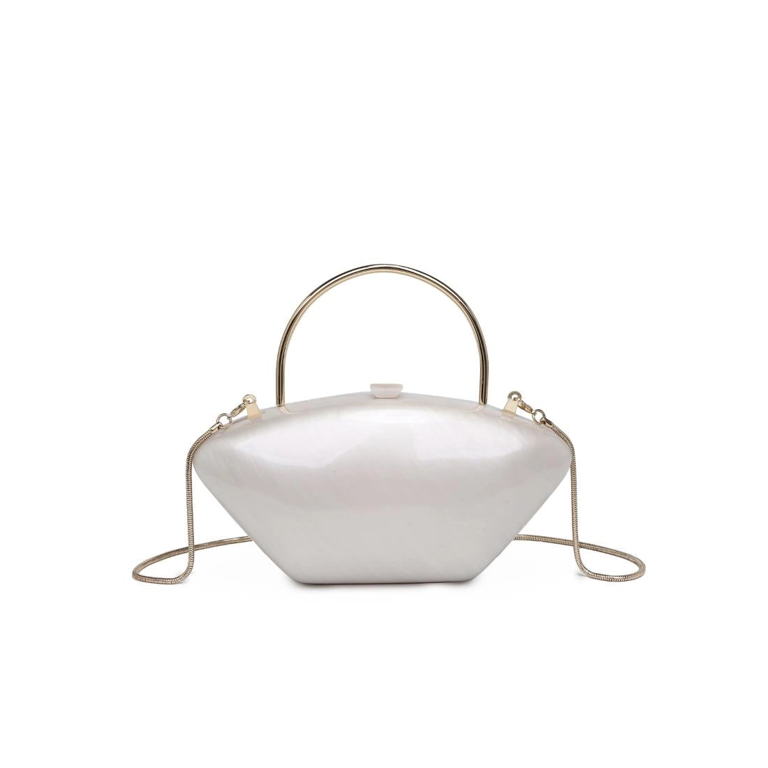 Guliana Hard Shell Pearlescent Evening Bag