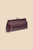 Joplin Kisslock Patent Faux Leather Clutch (Three Colors)