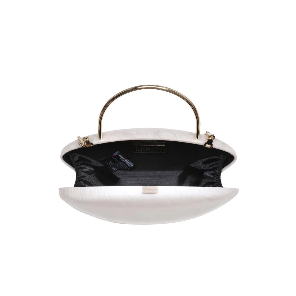 Guliana Hard Shell Pearlescent Evening Bag