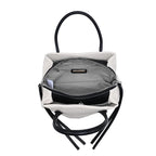 Logan Ivory Woven Top Handle Crossbody Bag