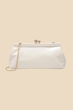 Joplin Kisslock Patent Faux Leather Clutch (Three Colors)