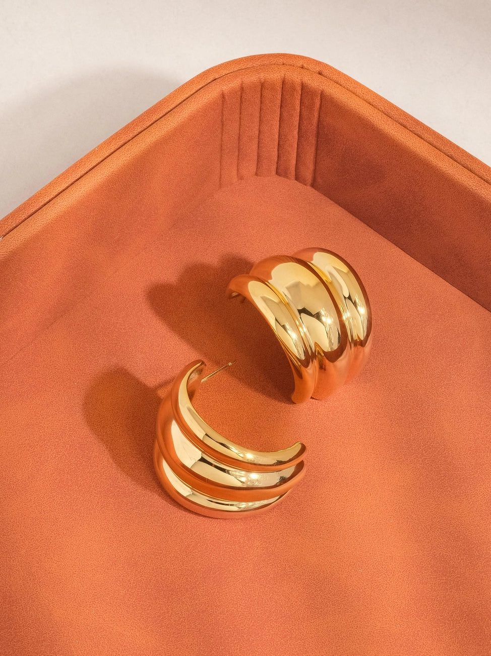 Flânerie Colton 18K Gold Layered Spiral Earrings