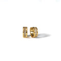 Brenda Grands 18K Gold Baguette Huggie Earrings
