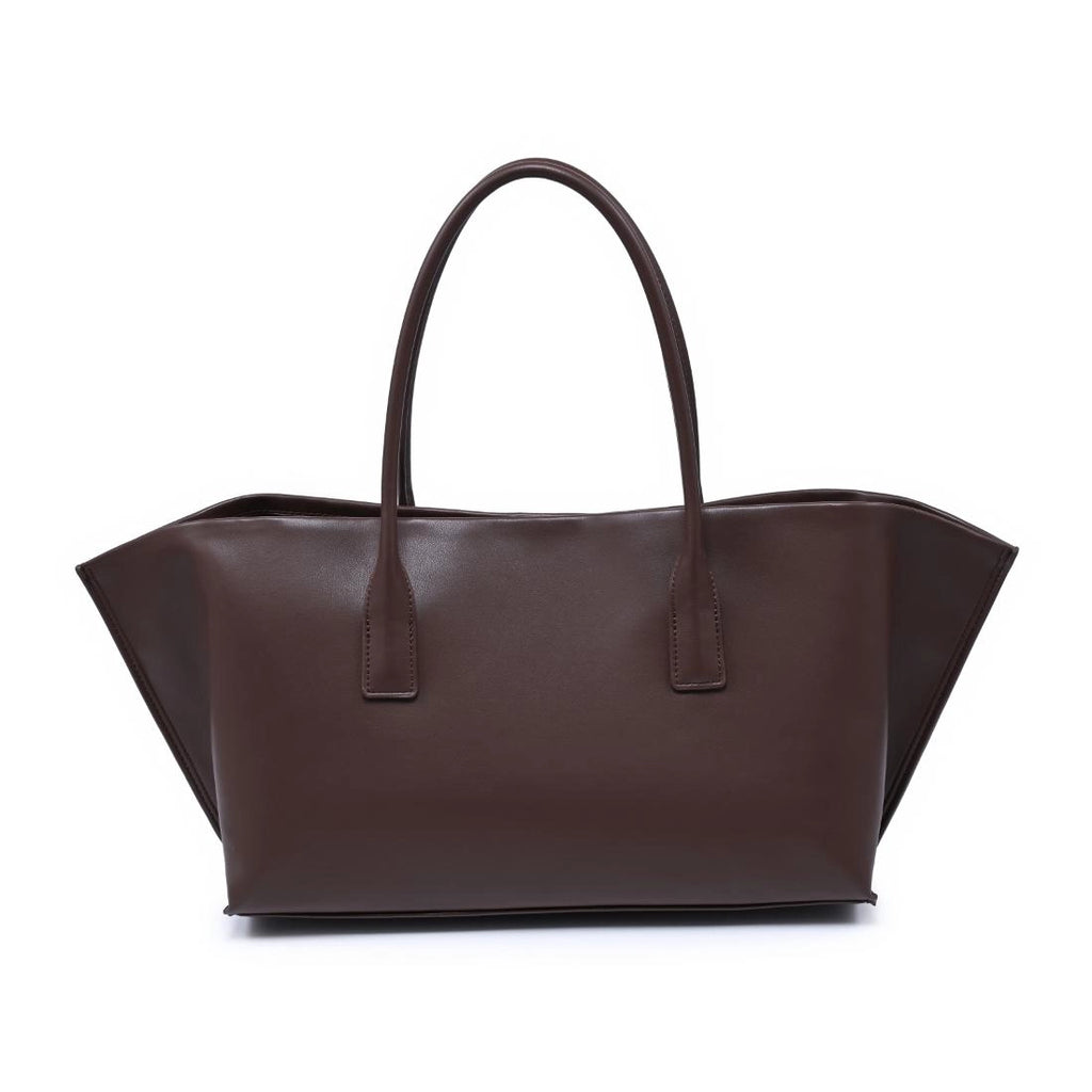 Levi Chocolate Vegan Leather Shoulder Bag