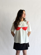 Things Between Blair Bikini Cotton T-Shirt (Red Polka Dot)