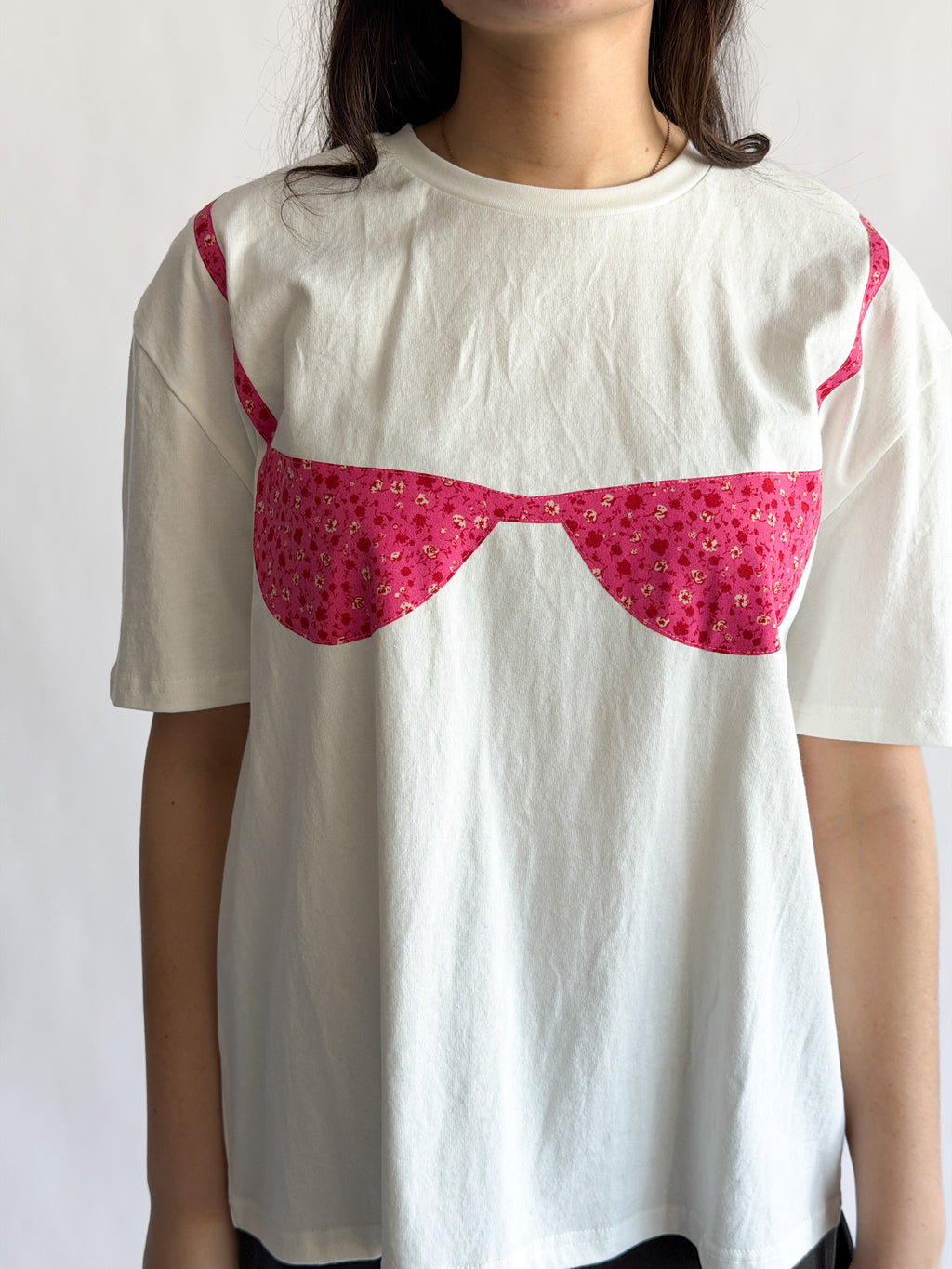 Things Between Blair Bikini Cotton T-Shirt (Pink Floral)