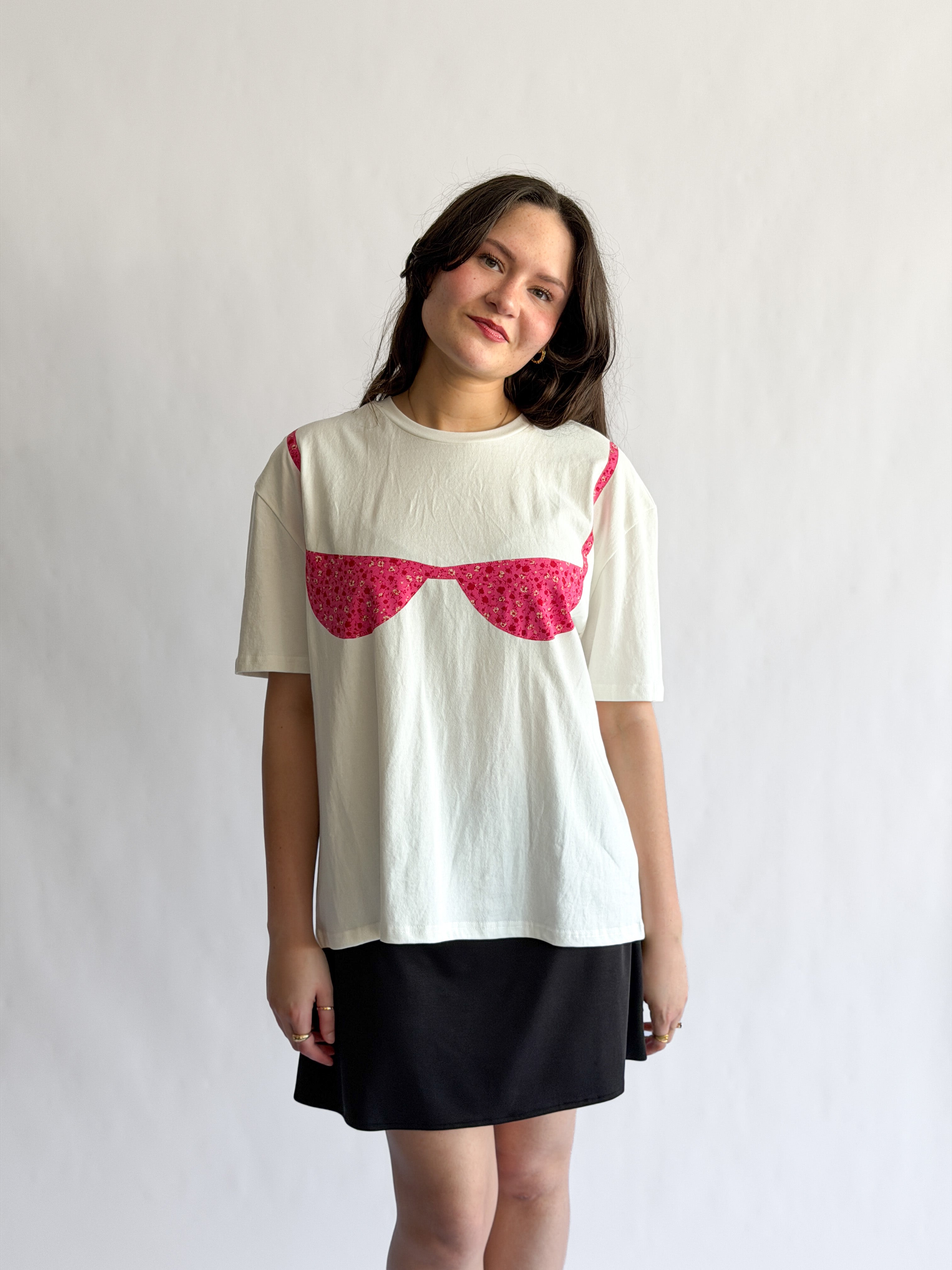 Things Between Blair Bikini Cotton T-Shirt (Pink Floral)