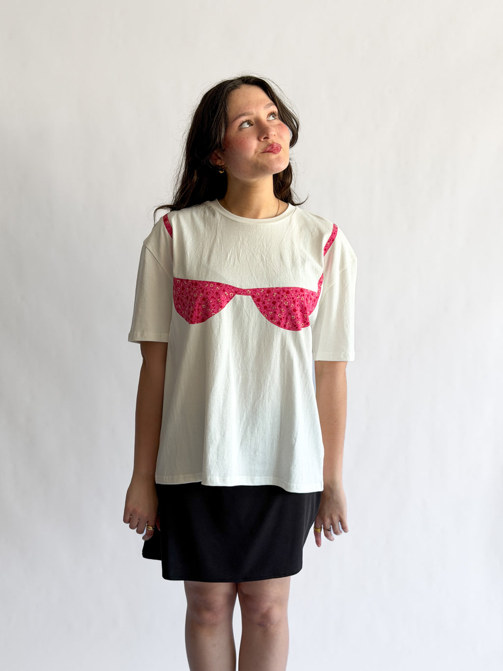 Things Between Blair Bikini Cotton T-Shirt (Pink Floral)