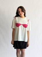 Things Between Blair Bikini Cotton T-Shirt (Pink Floral)
