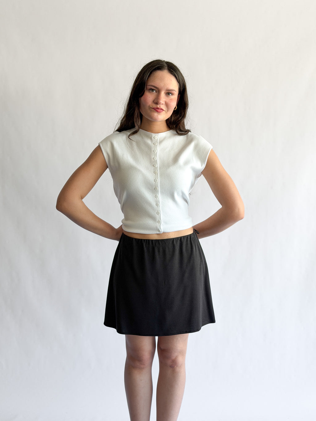 Things Between Nolan Stretch Mini Skirt (Black)