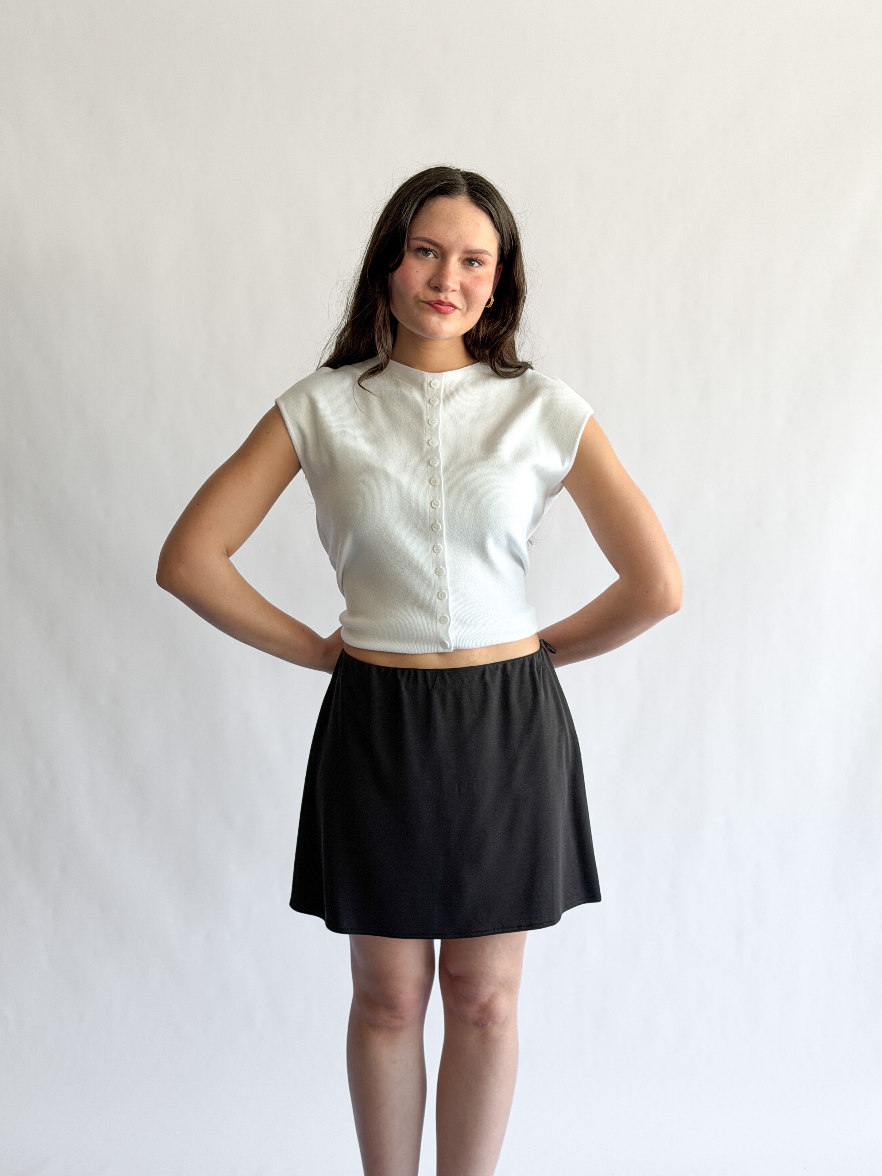 Things Between Nolan Stretch Mini Skirt (Black)