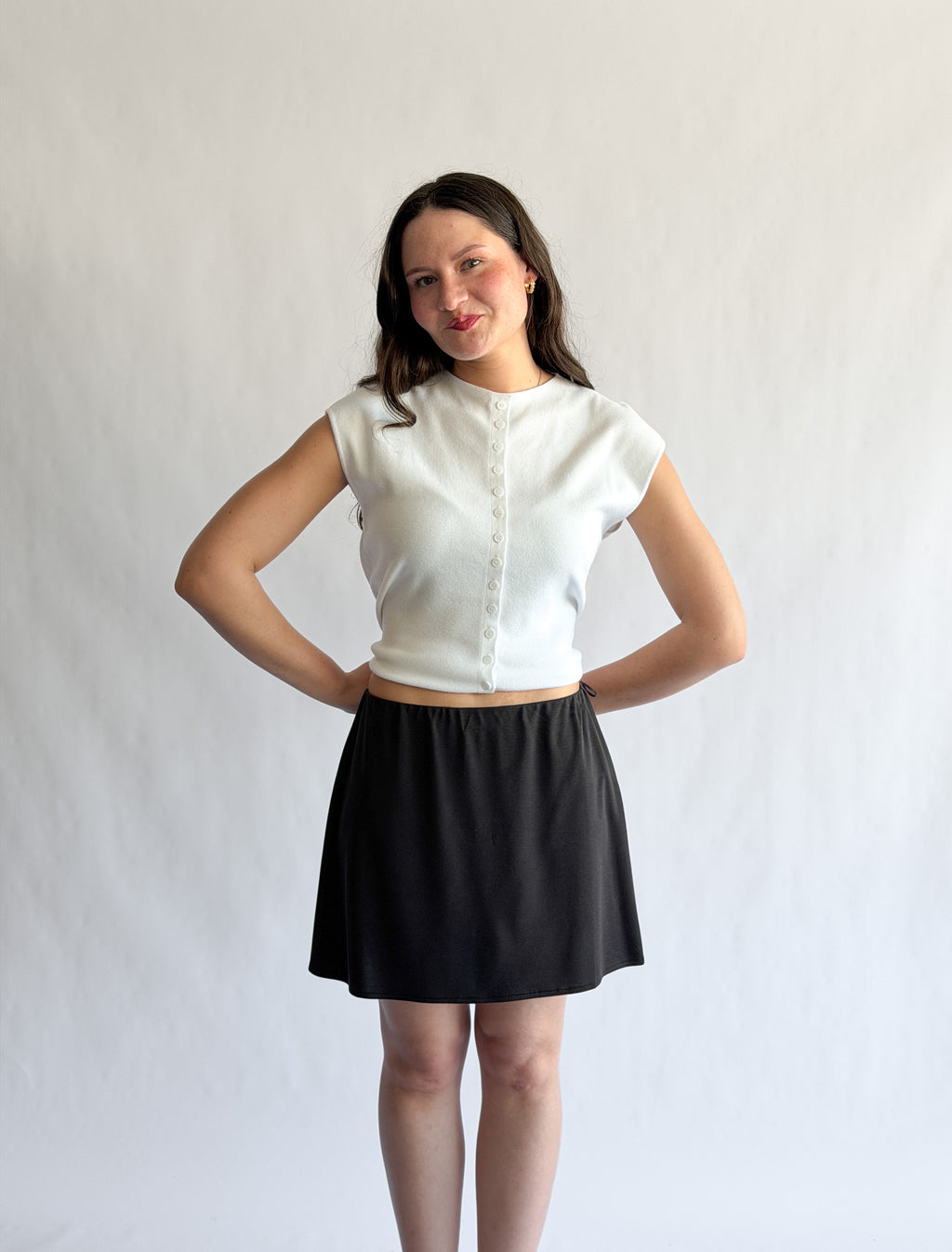 Things Between Nolan Stretch Mini Skirt (Black)