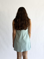 Natalie Baby Blue Soft Tank Mini Dress