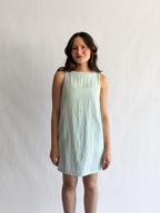 Natalie Baby Blue Soft Tank Mini Dress