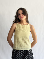 Natalie Butter Yellow Soft Tank Top