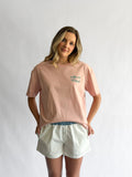 Bailey Rose Maria White and Denim Boxer Shorts