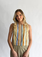 PINCH Kali Multi-Stripe Relaxed Tank Top