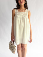 Things Between Lennon White Eyelet Tunic Mini Dress