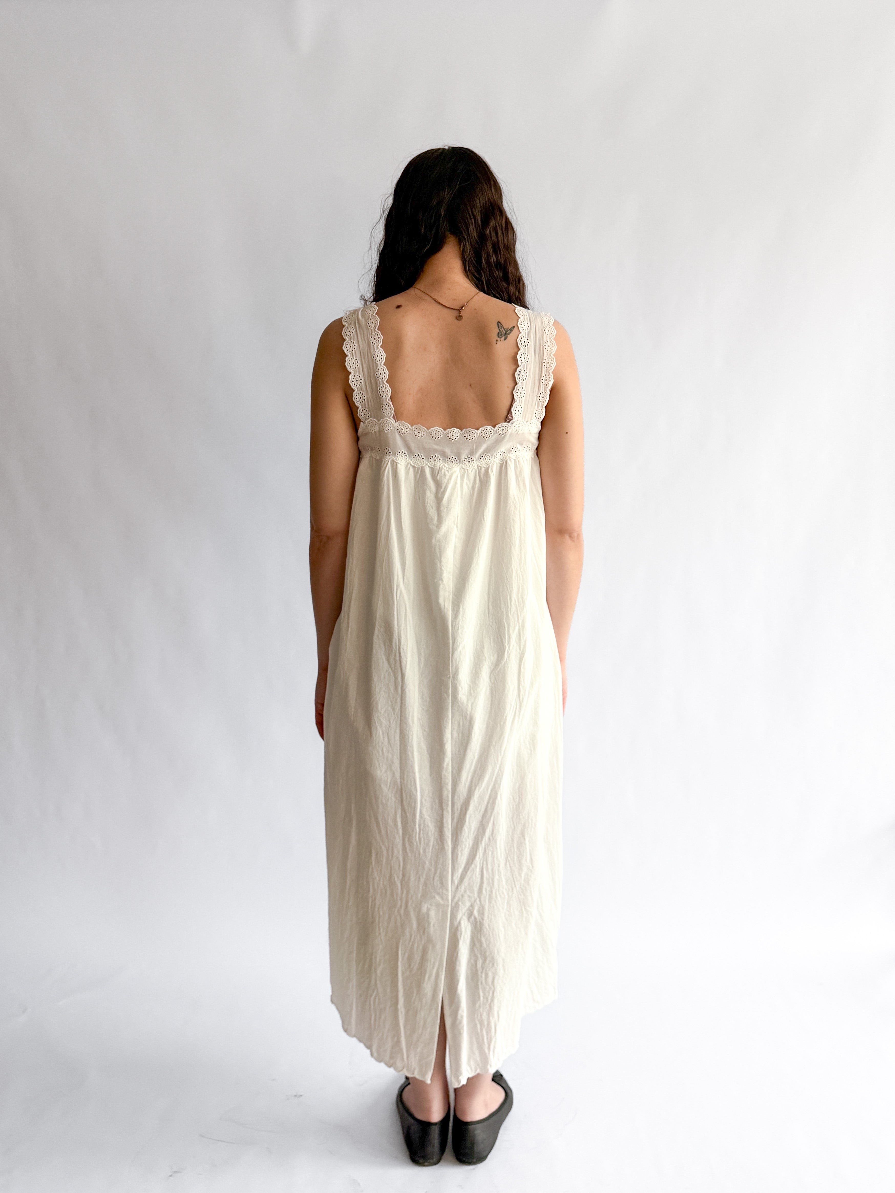 Things Between Lennon White Eyelet Tunic Maxi Dress