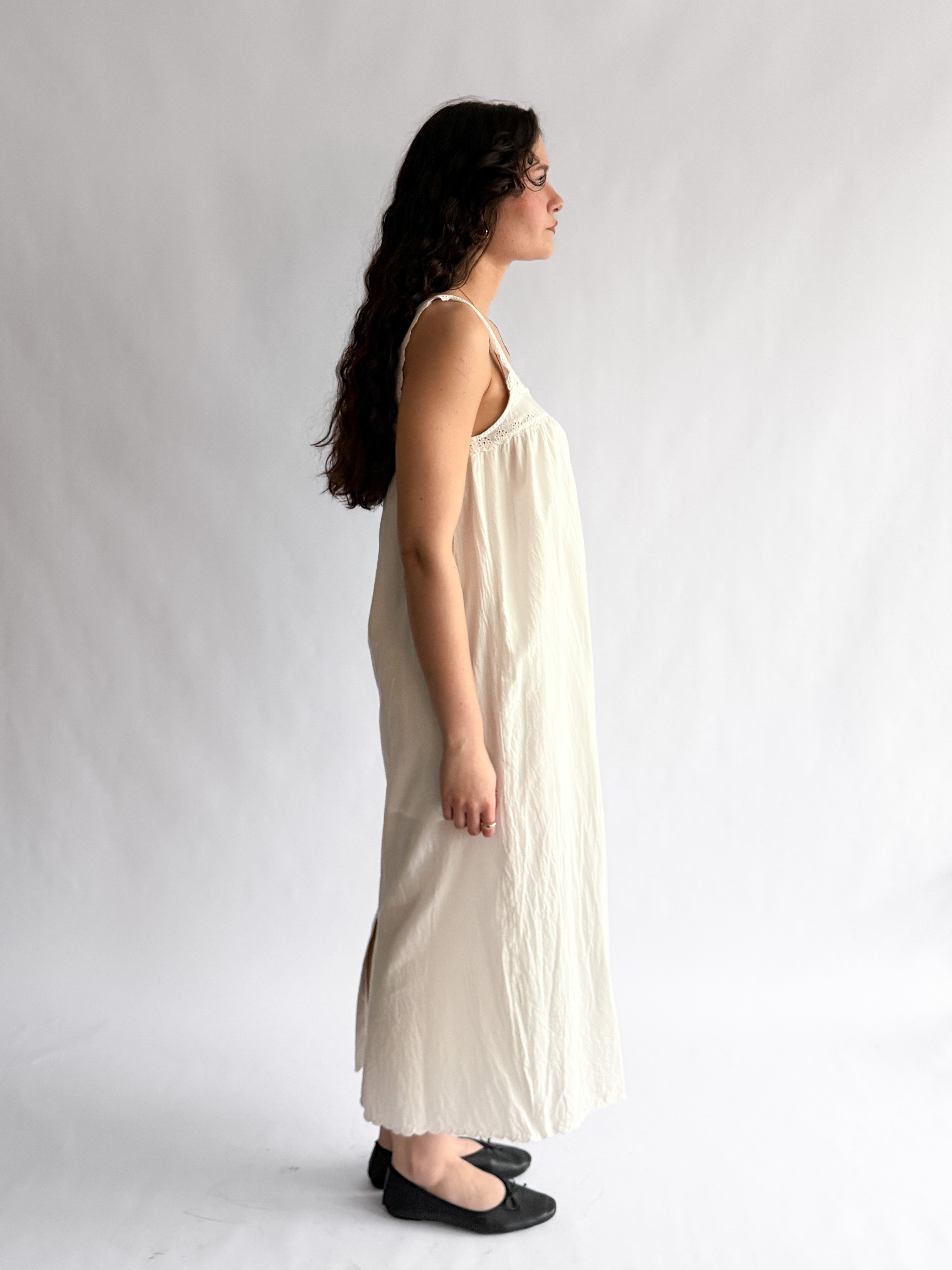 Things Between Lennon White Eyelet Tunic Maxi Dress
