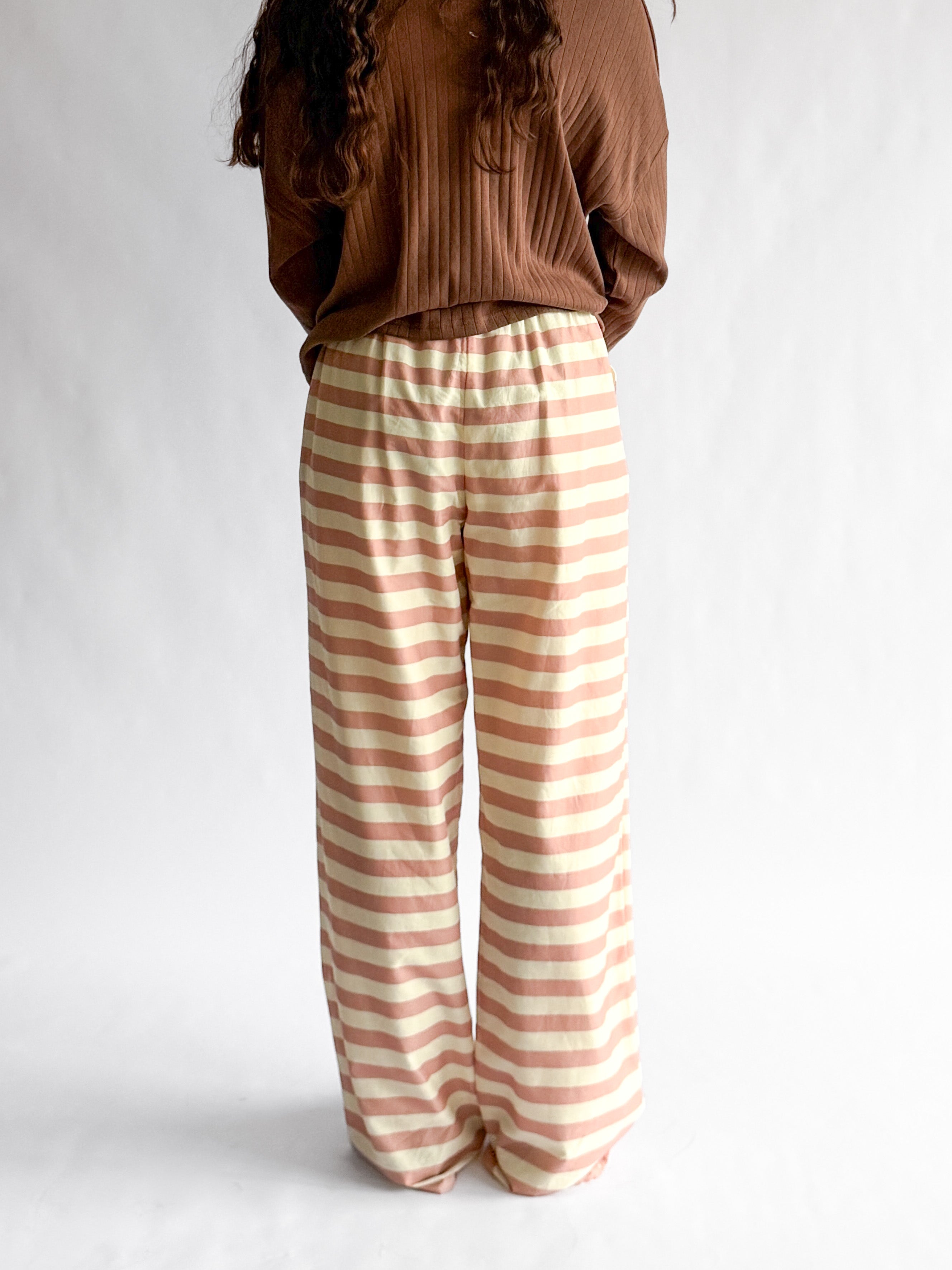 Sofie the Label Leslie Pink Stripe PJ Pants