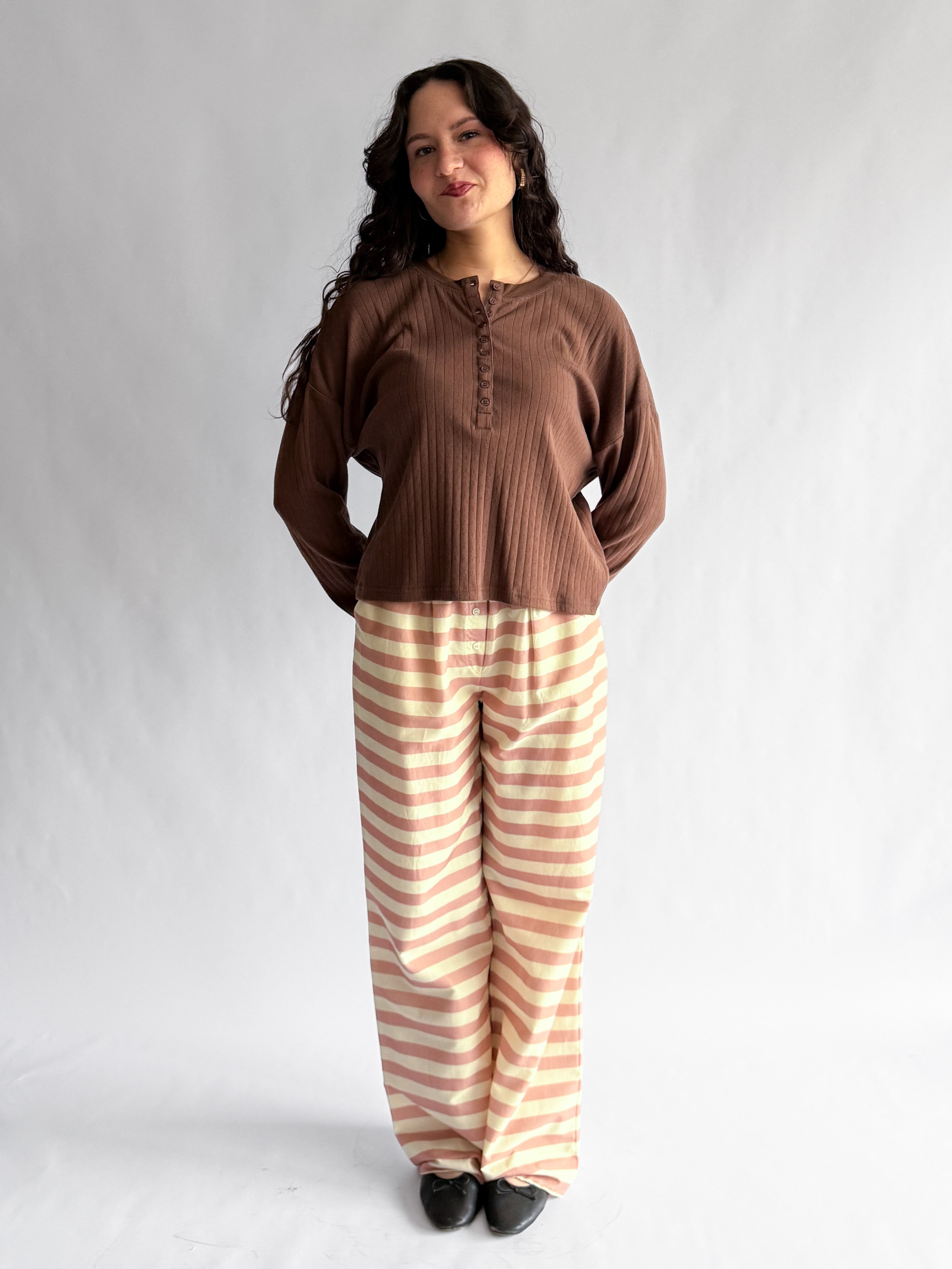 Sofie the Label Leslie Pink Stripe PJ Pants