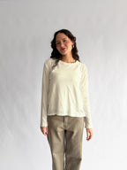 Le Bon Shoppe Foundation Long Sleeve Tee (Vintage White)