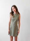 Lucy Paris Halle Green Polka Dot Sleeveless Mini Dress