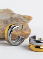 Brenda Grands Waterproof Twin-Tone Hoops