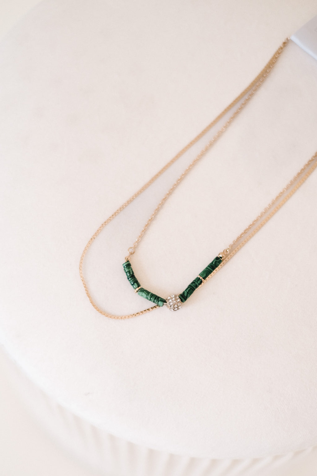 Marbled Statement Layered Necklace (Two Colors)