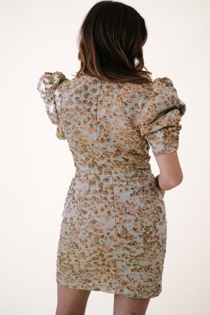Joanna Vintage Sunflower Tapestry Mini Dress