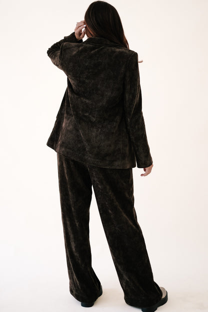 Current Air Paulina Brown Corduroy Blazer