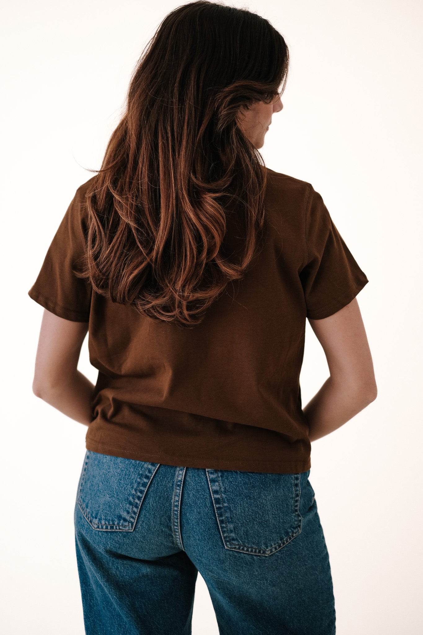 Karter Boxy Basic T-Shirt (Brown)