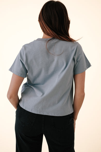 Karter Boxy Basic T-Shirt (Blue)