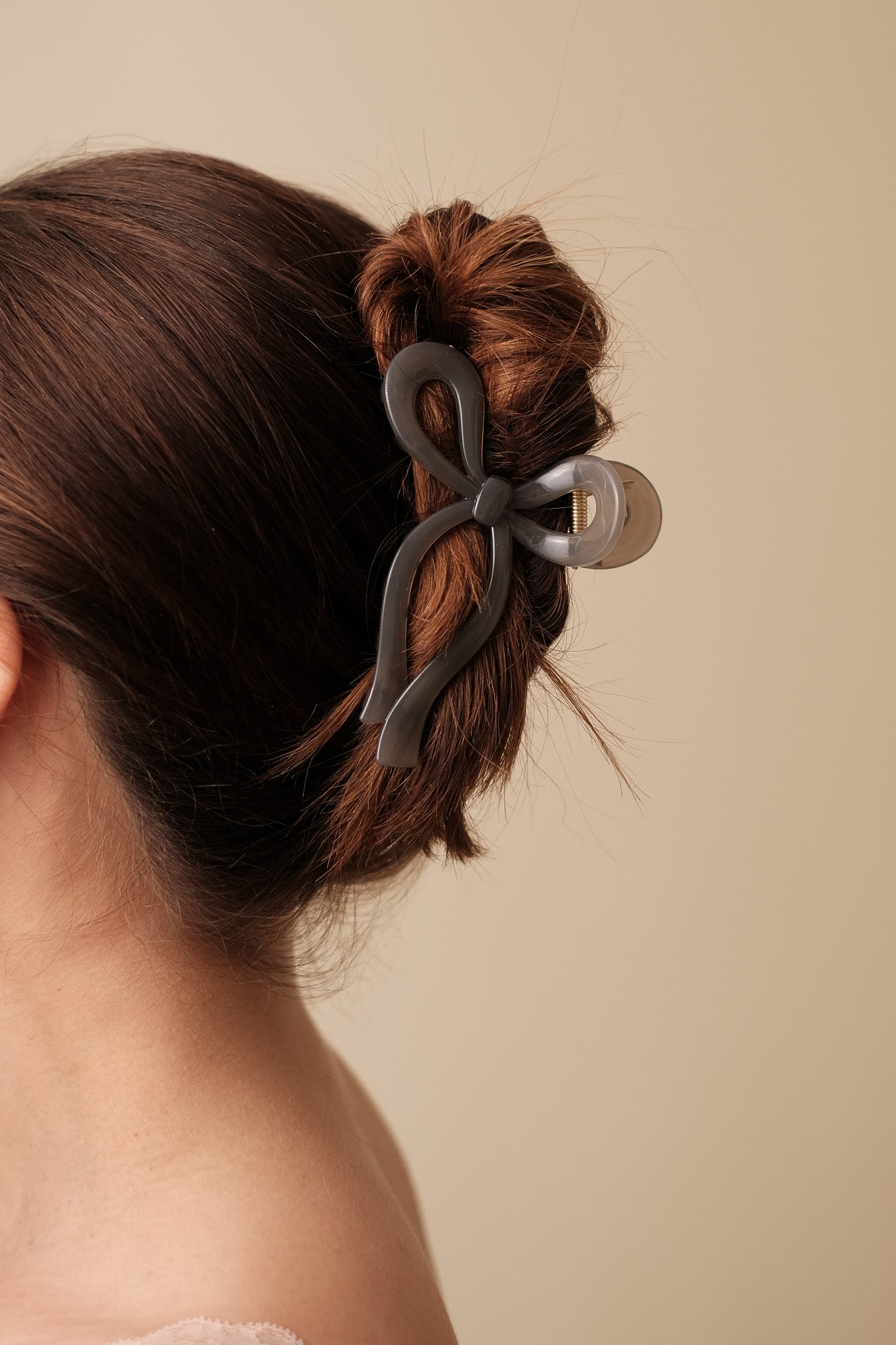 Acrylic Bow Hair Claw Clip (Four Colors)