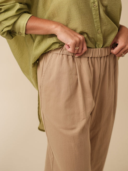 Sawyer Khaki Canvas Balloon Pants (L)