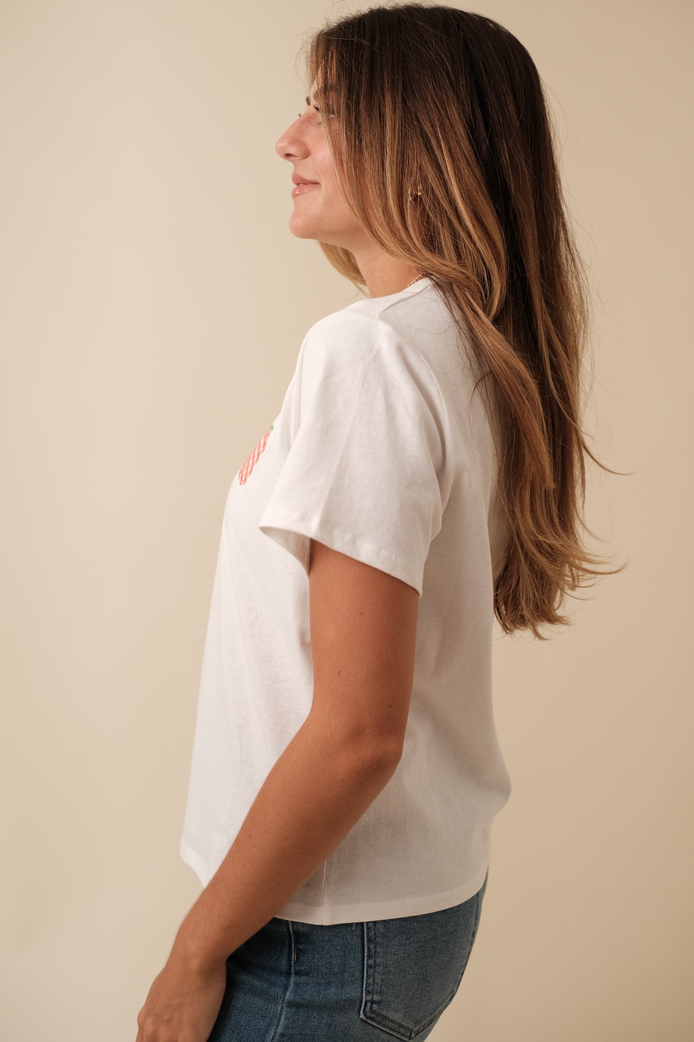 Things Between Clara Strawberry Patch Cotton T-Shirt