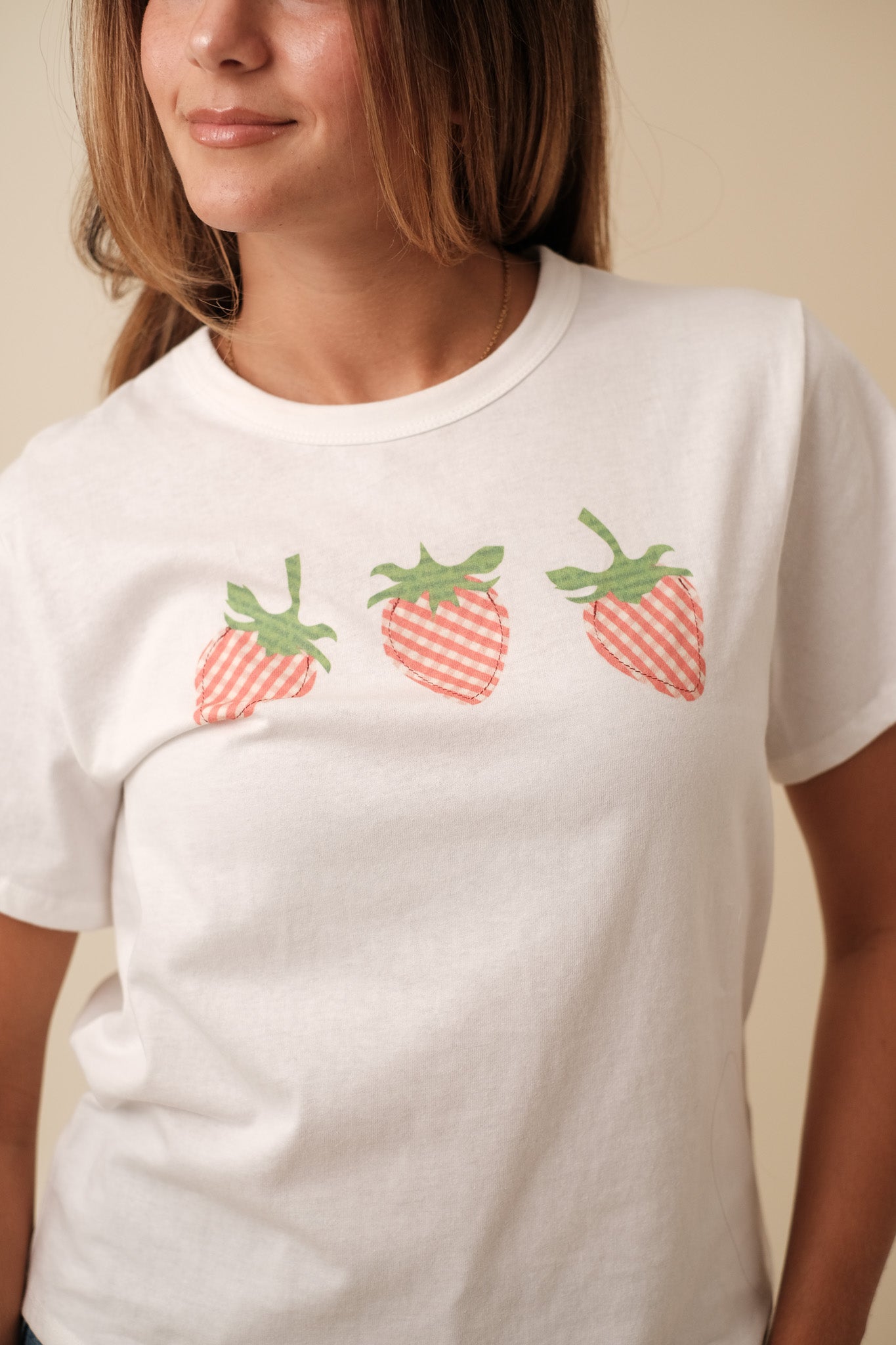Things Between Clara Strawberry Patch Cotton T-Shirt