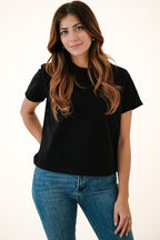 Karter Boxy Basic T-Shirt (Black)