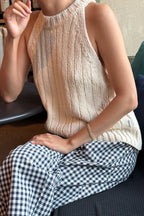 Le Bon Shoppe Claire Cotton Sweater Tank (Naturel)