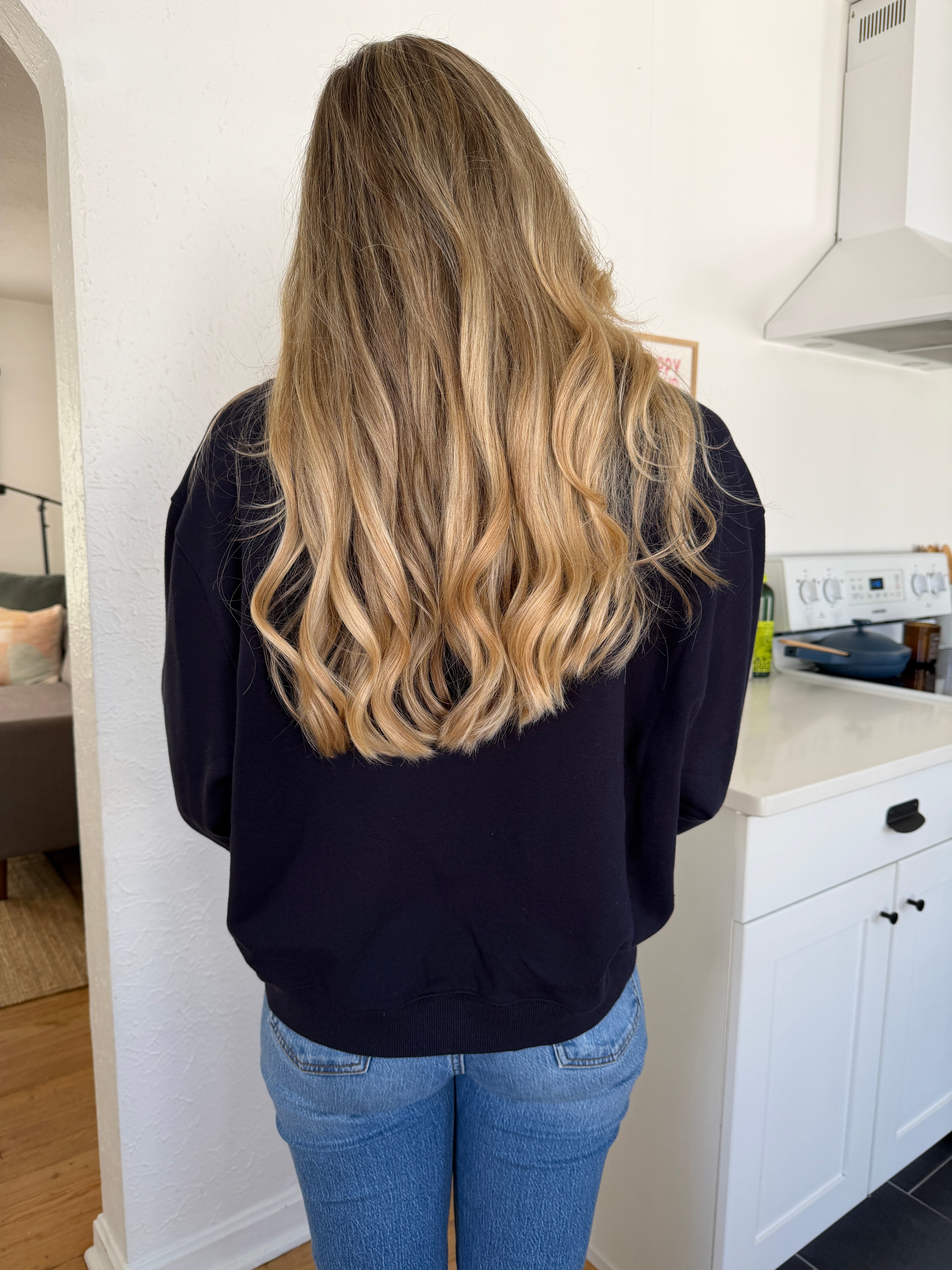 Things Between Vivi Cotton Rugby Collared Sweatshirt (Navy)