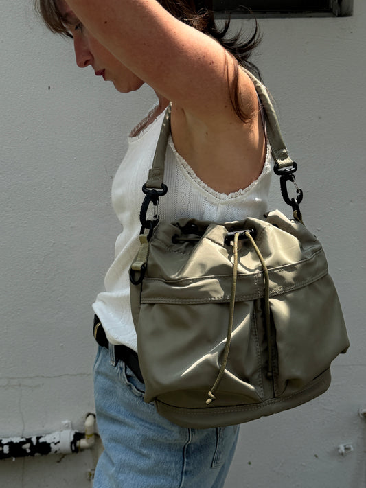 Cali Nylon Bucket Bag (Two Colors)