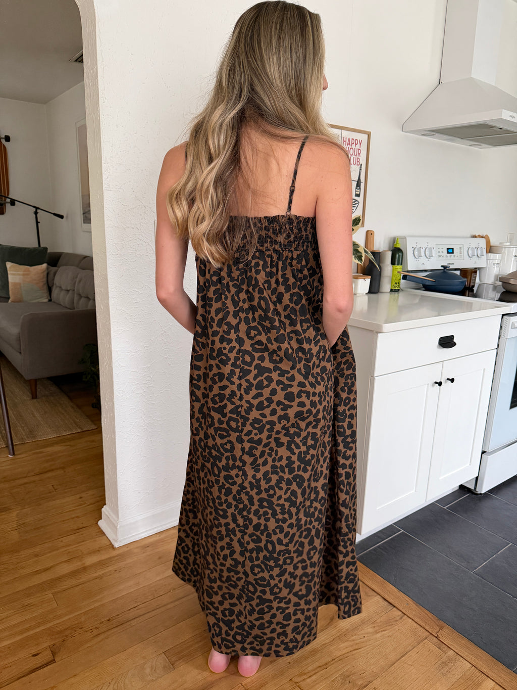 Things Between Kate Leopard Print Sleeveless Maxi Dress