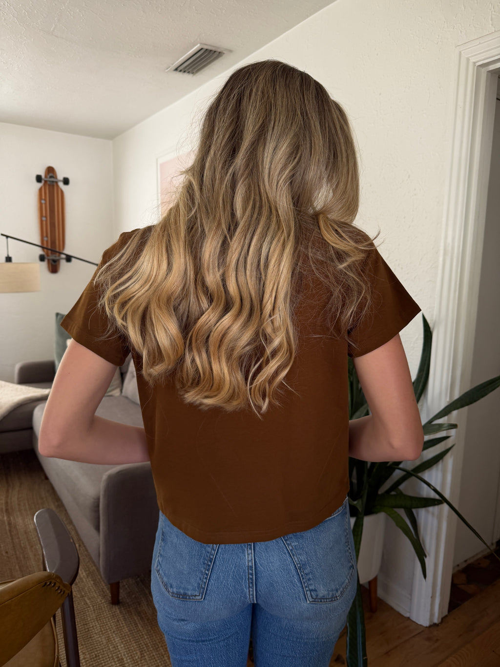 Karter Boxy Basic T-Shirt (Brown)