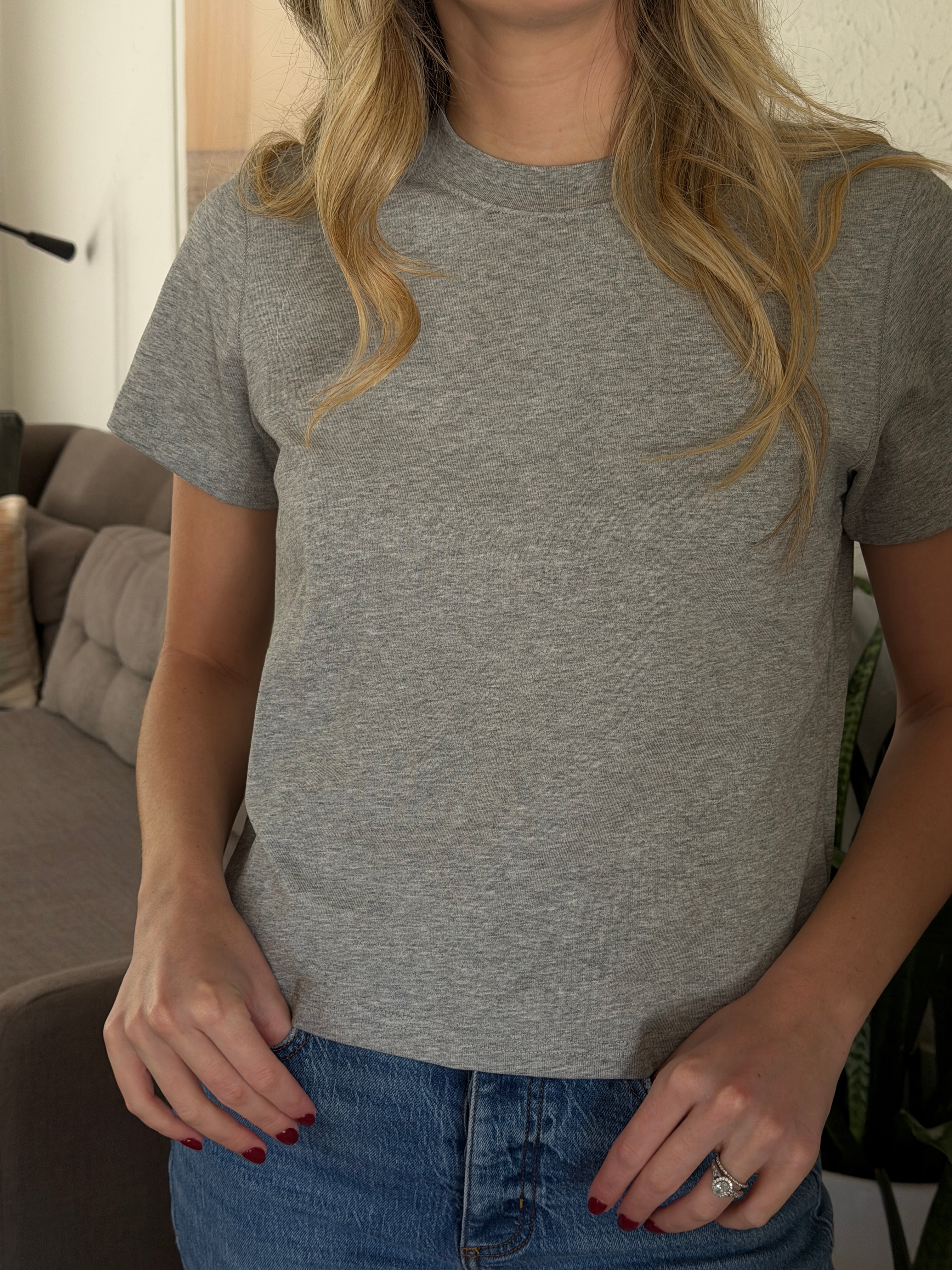 Karter Boxy Basic T-Shirt (Grey)