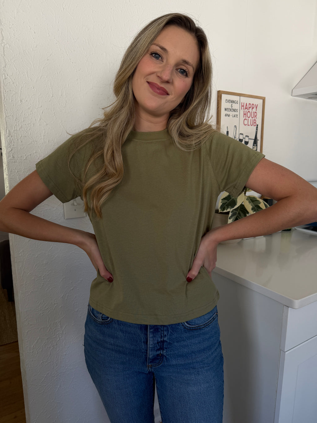 Karter Boxy Basic T-Shirt (Green)