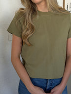 Karter Boxy Basic T-Shirt (Green)