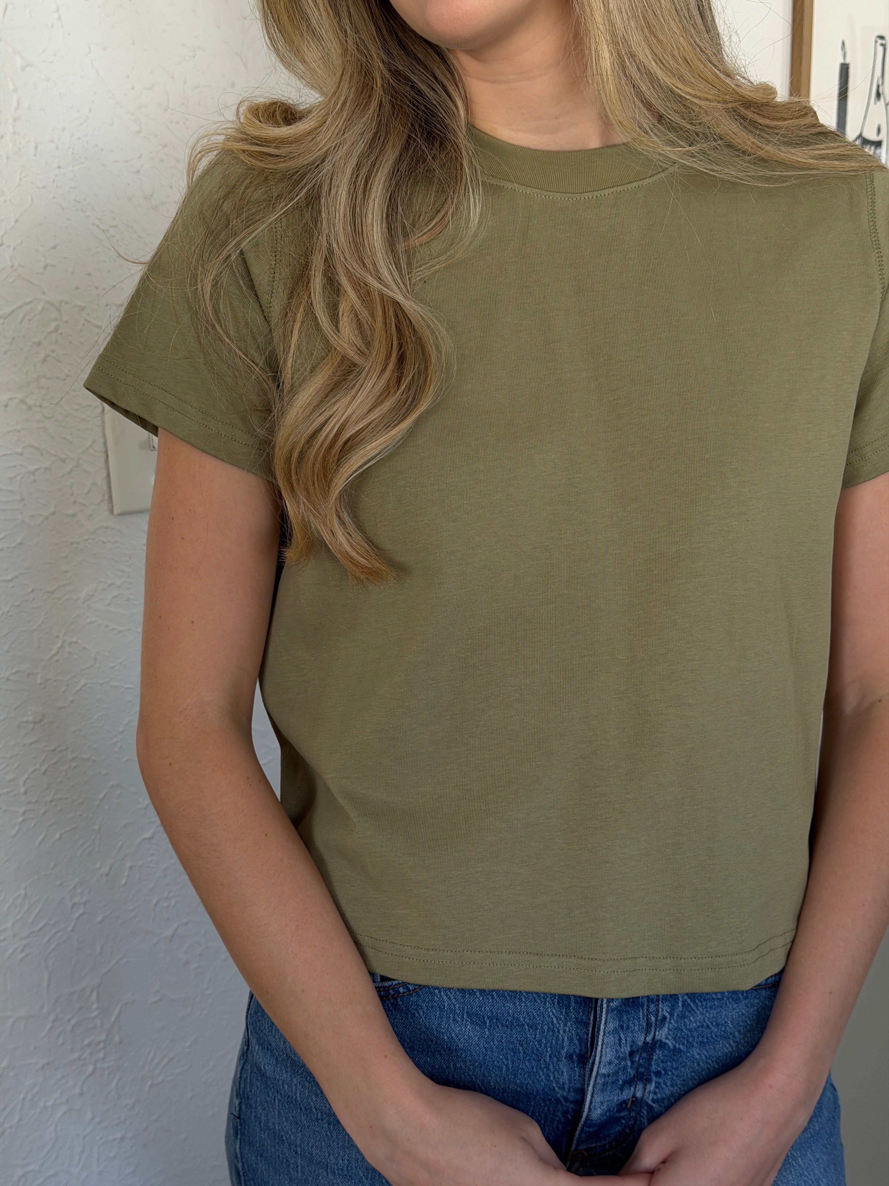 Karter Boxy Basic T-Shirt (Green)