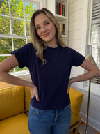 Karter Boxy Basic T-Shirt (Navy)